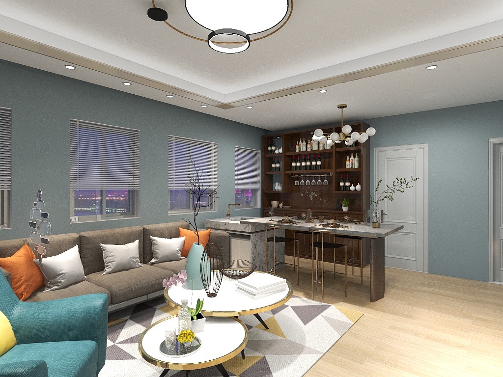 划水摸鱼-瑞和园89.50㎡B户型3室2厅1卫-装修设计方案