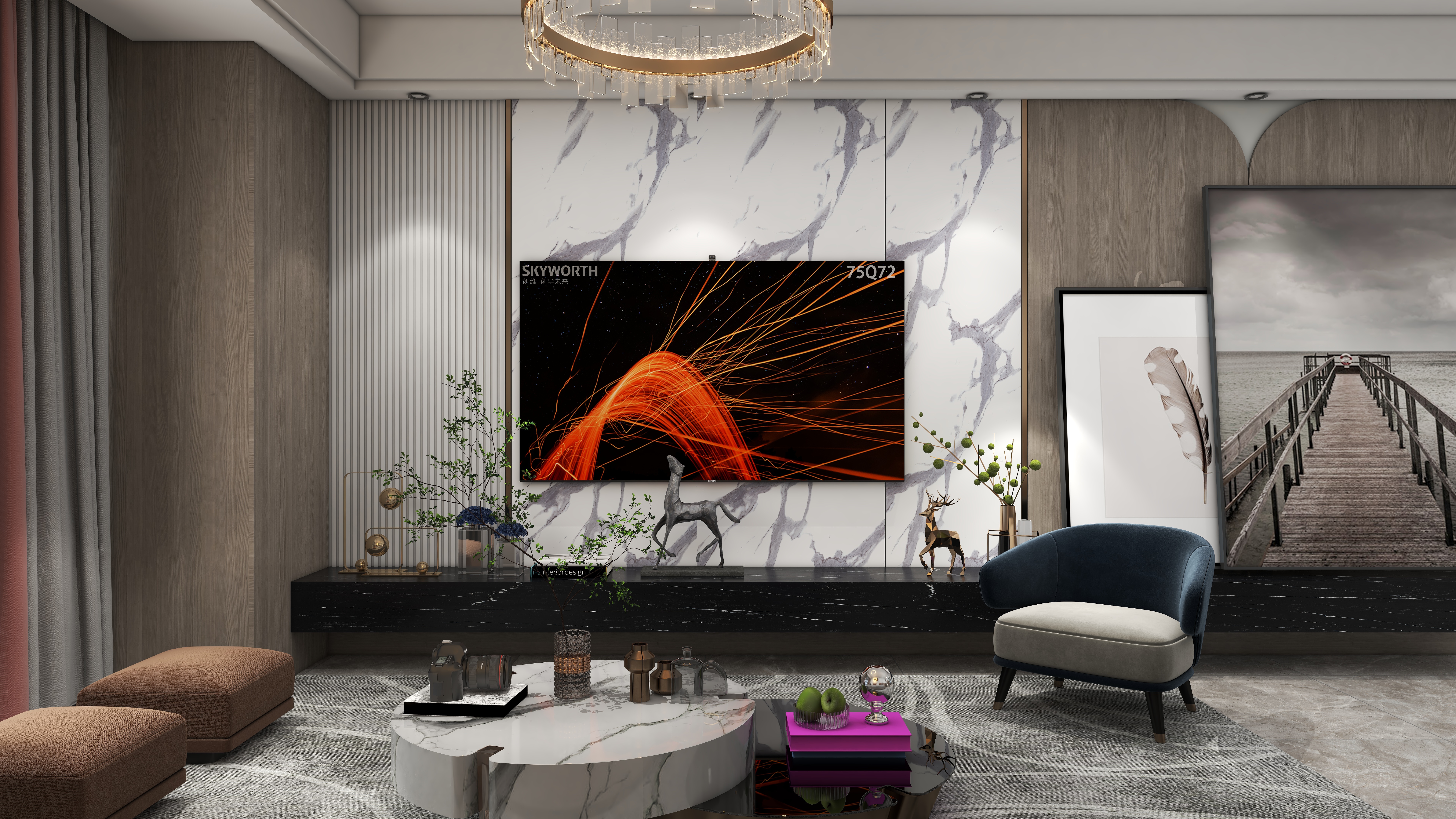 DESIGN丨W-山澜苑--现代风-装修设计方案