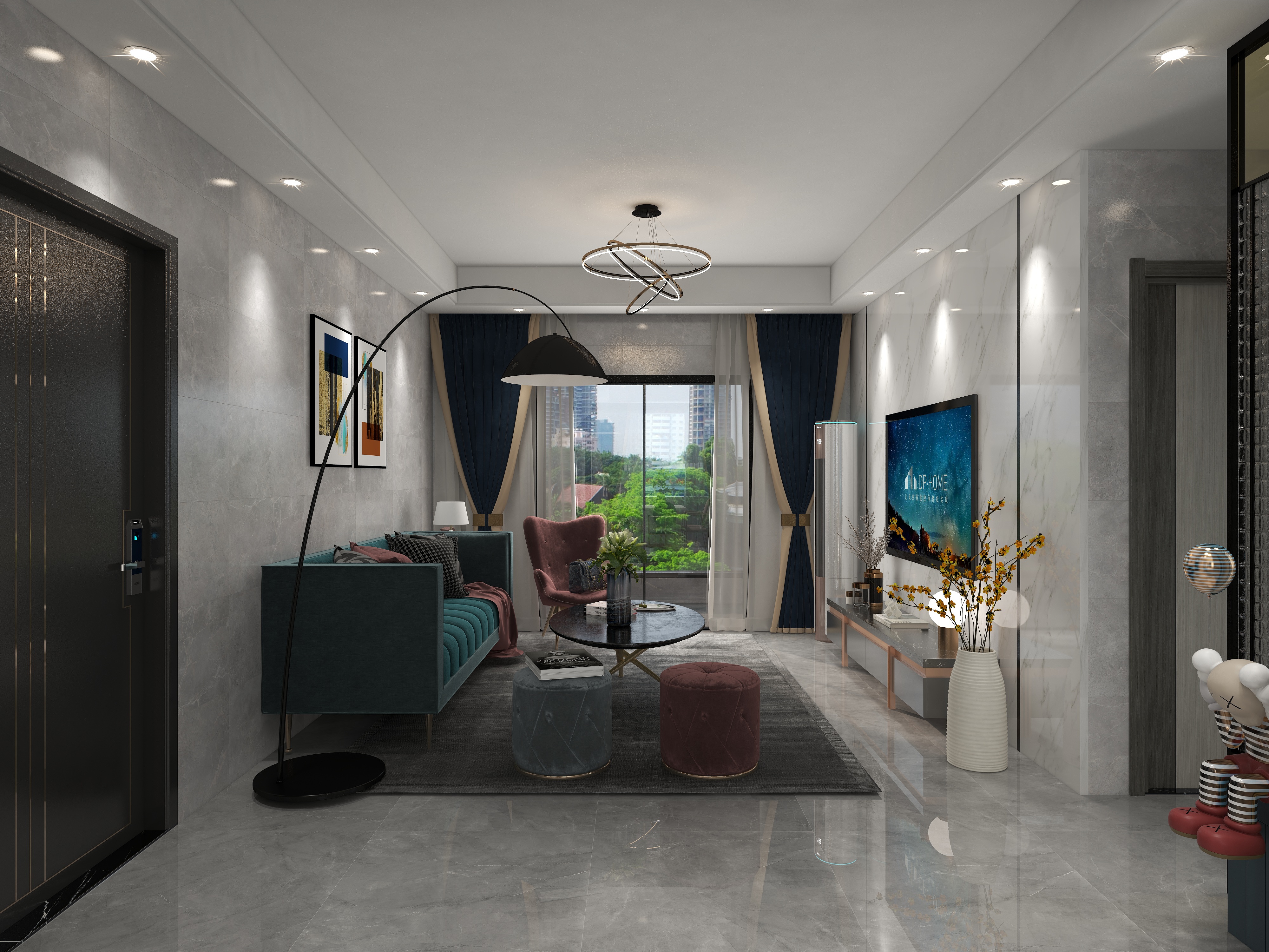 王志云-帮盛88㎡2房户型-装修设计方案