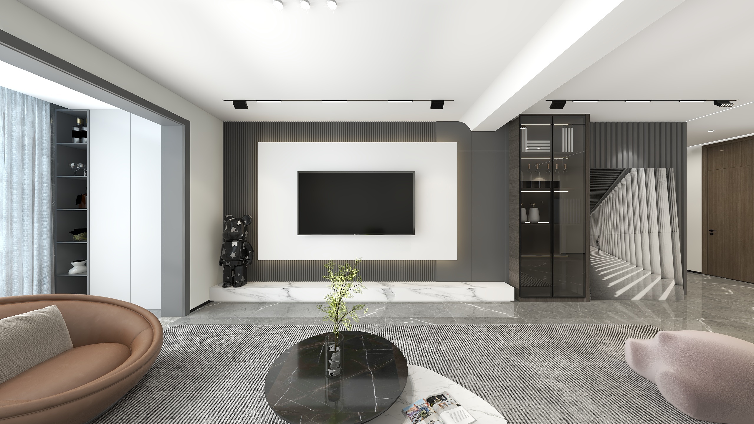 不懂设计A-中央印(现代简约130方)-装修设计方案