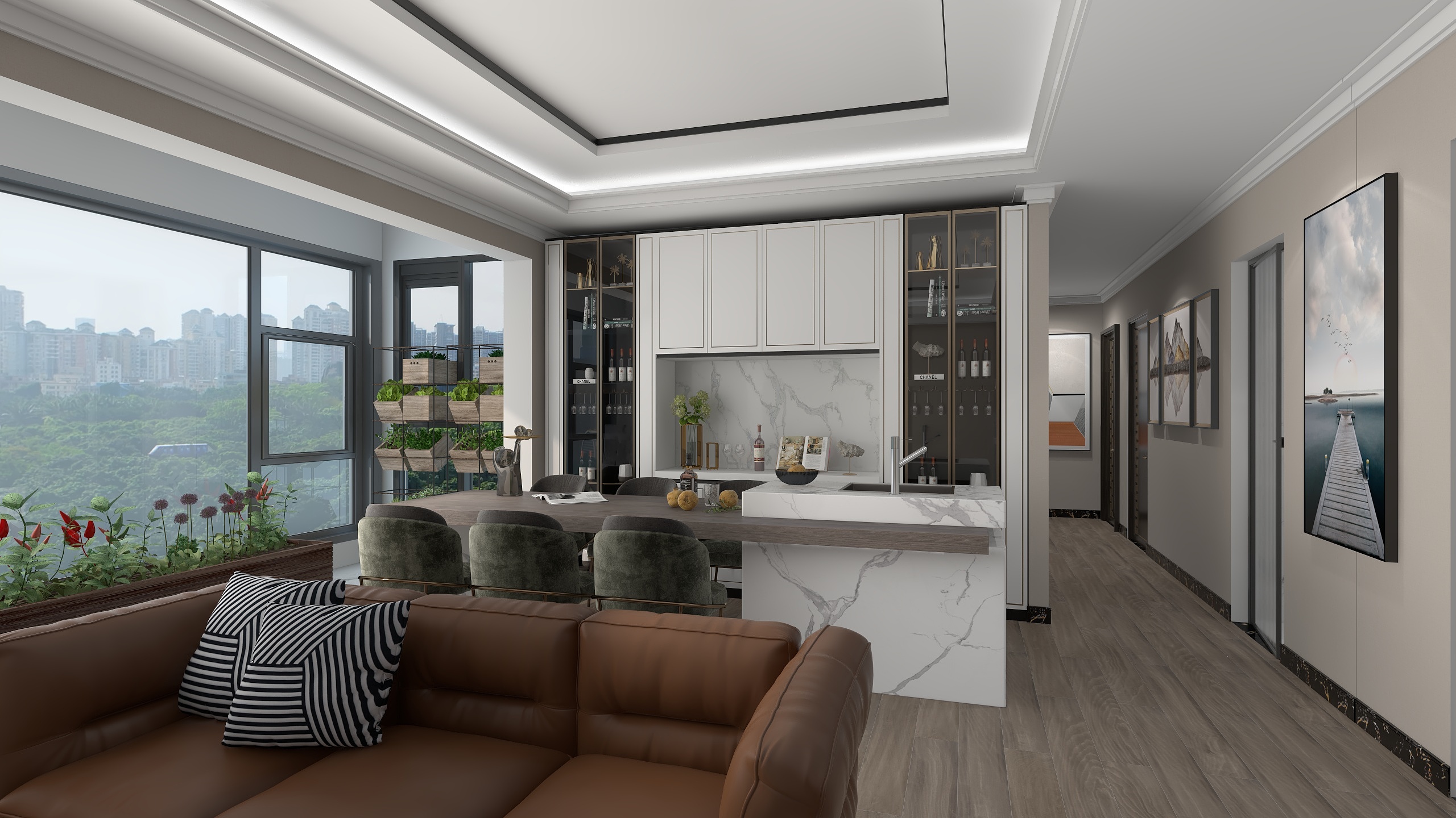 香港理想建筑设计公司-绿地新里桃溪川-装修设计方案