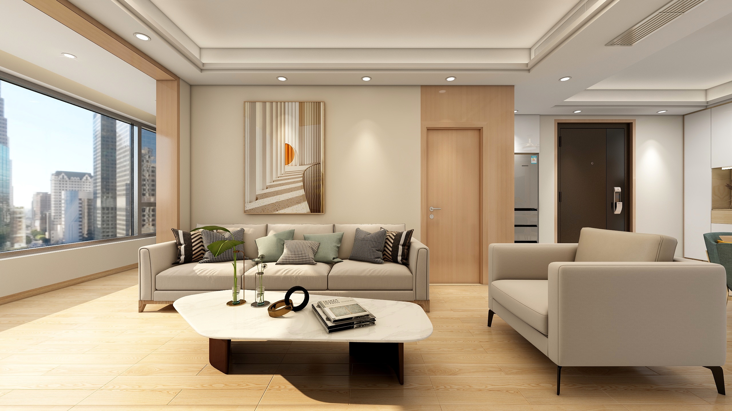 500一套_韩昊霖-原木风-合肥市翰林天筑装修效果图