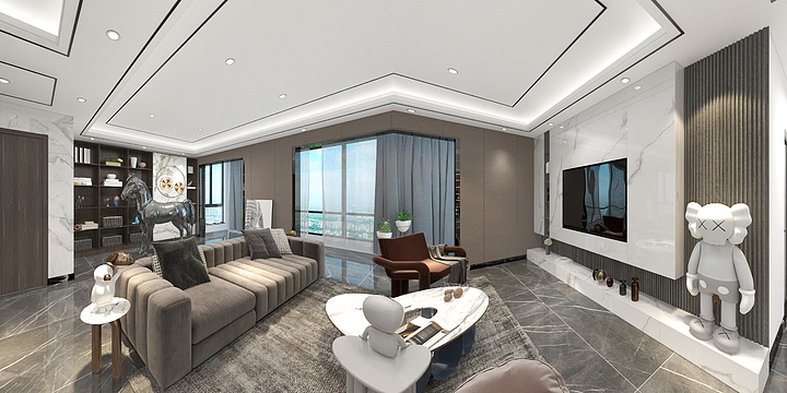 洛阁建筑装饰设计-檀府印象檀逸-装修设计方案