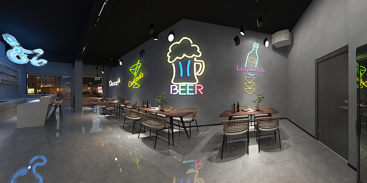 DC空间设计工作室-青岛鲜啤吧-装修设计方案