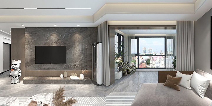 .效果图.-中央城9栋2单元1201-装修设计方案