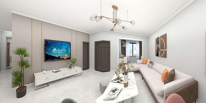 设计师小窦子-山水居现代简约杨先生-装修设计方案