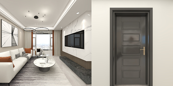 繎設計-宝龙世家45-803-装修设计方案