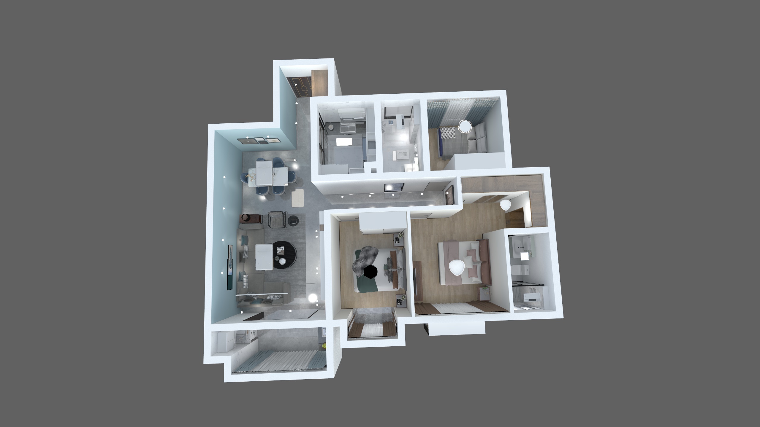 百鸟巢匠全景图-茶园文柳-装修设计方案