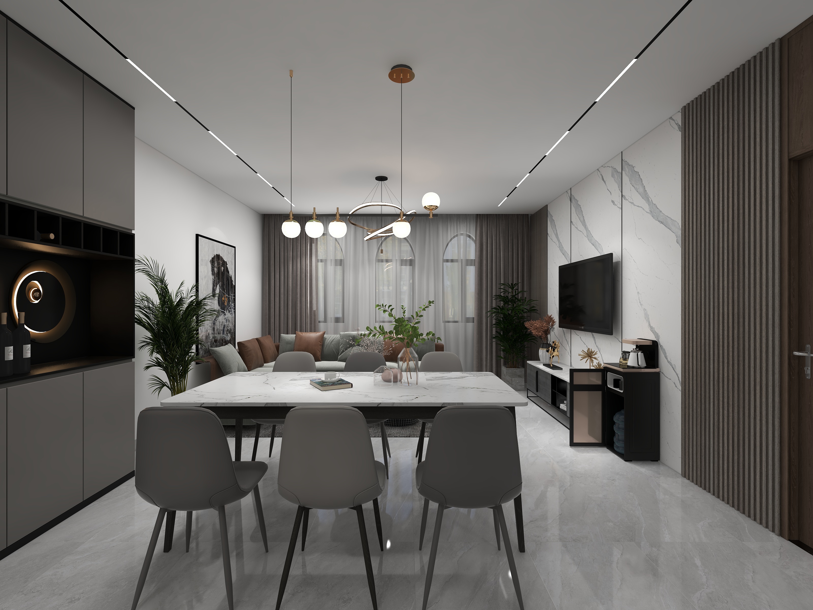 名工装饰工程有限公司-147平复式现代风格-装修设计方案