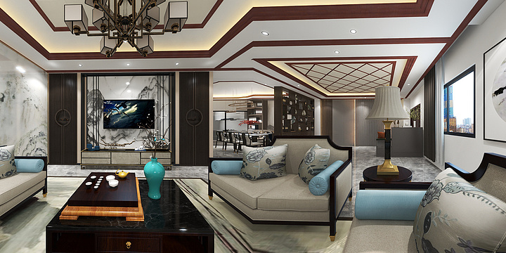 六中6设计有限公司-自建新中式别墅-装修设计方案