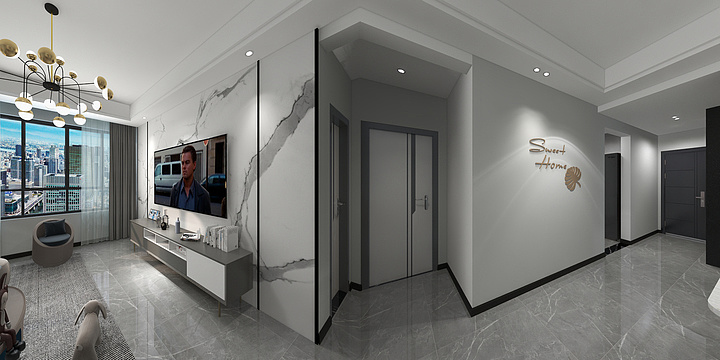 未设计1-领地1-302.dwg-装修设计方案