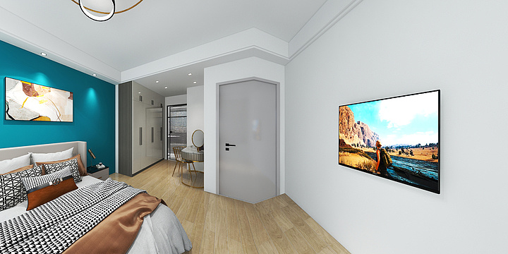 Design庭华装饰彭-千江月小115无主灯-装修设计方案