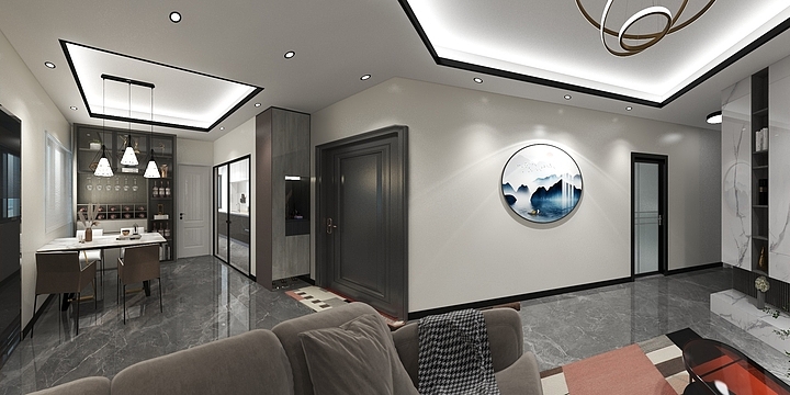 小杨qfpI-瑞和园89.50㎡B户型3室2厅1卫-装修设计方案