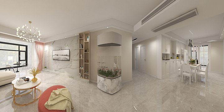 孔亚飞18537501520-春天里四室洋房-小清新-副本-副本-装修设计方案