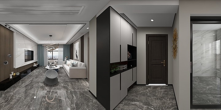 Design.Tong-2-17书香文苑6-801意式轻奢-装修设计方案