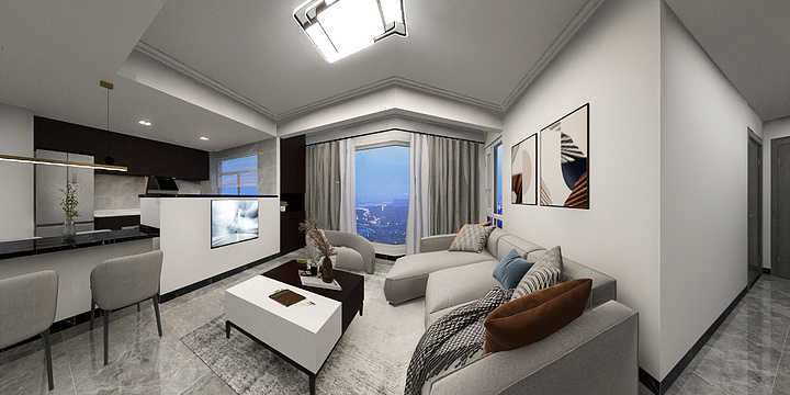 A装潢设计-华发广场2栋1002房-装修设计方案