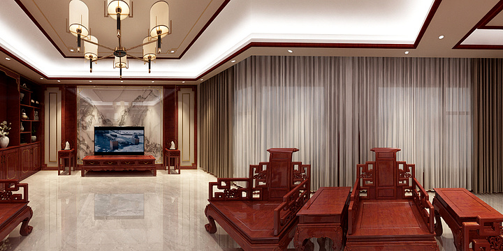 海阔凭鱼跃龙门-HM自建房-中式-装修设计方案