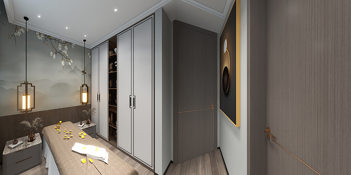 潘翔-李时珍健康管理2楼效果.dwg-装修设计方案