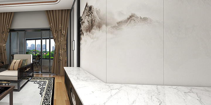 Z钟婉瑶-某楼盘房屋效果图展示-装修设计方案