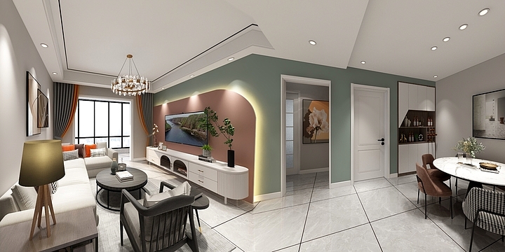 谭某某室内设计-建业27-1中户-装修设计方案