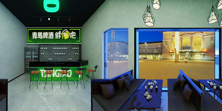 DC空间设计工作室-青岛鲜啤吧-装修设计方案