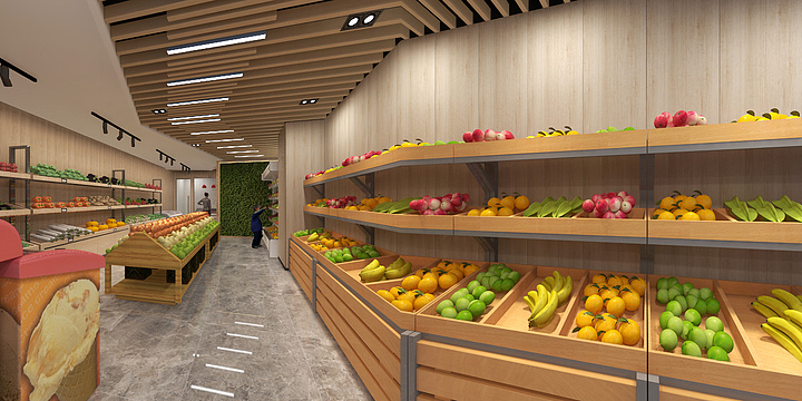 林俊逸-星益果生鲜-装修设计方案