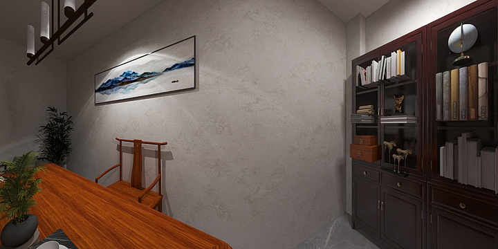 华艺美墅高端全屋定制-红星办公室-装修设计方案