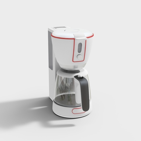 coffee machine red edge