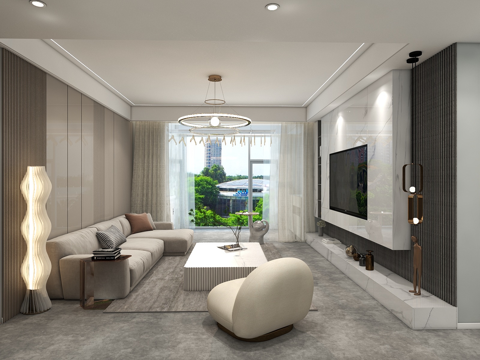 资深设计团队-132方现代简约三居室-装修设计方案