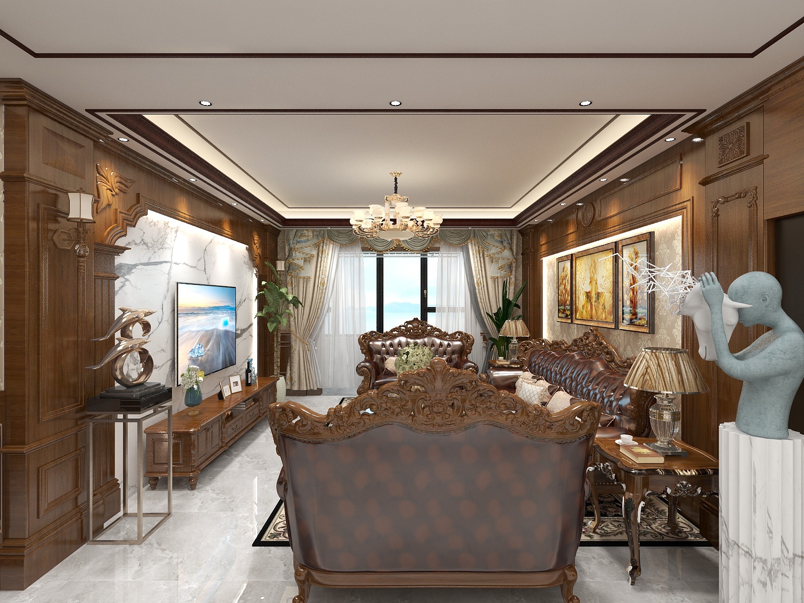 AlonegzkR-美式高清-装修设计方案