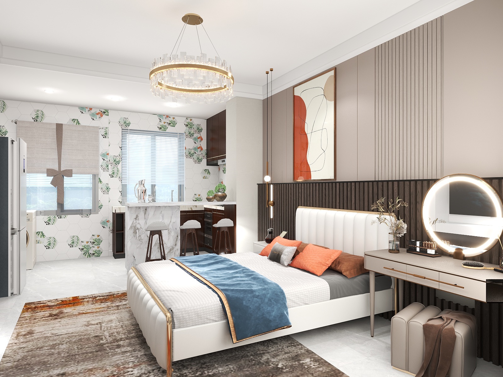 未来装饰66-轻奢风小户型.dwg-装修设计方案