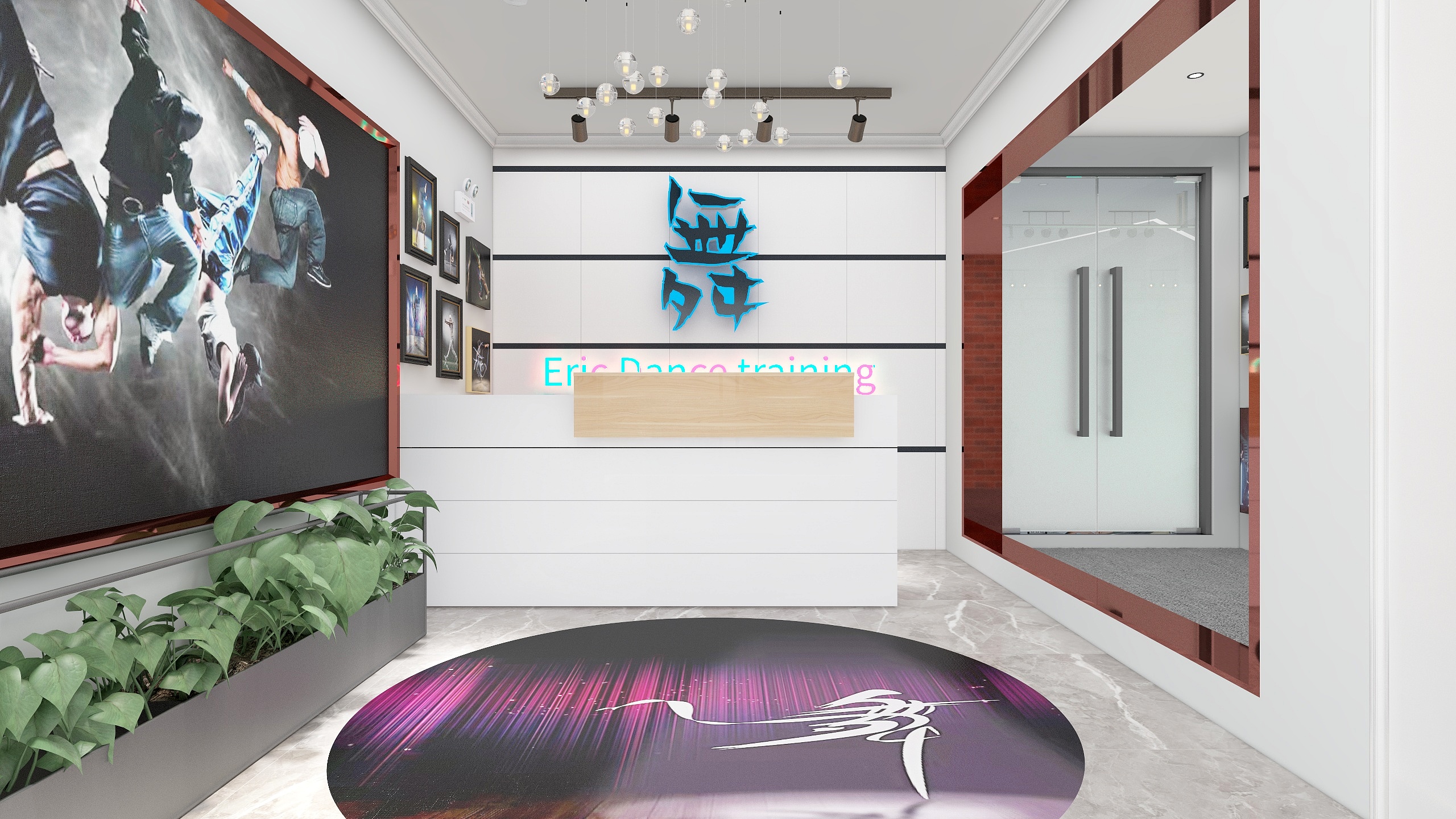 ZMEric-公装招募令—舞蹈培训班-装修设计方案