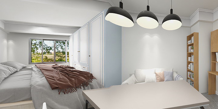 郭宏炜-巨力大厦404双人床方案.dwg-装修设计方案