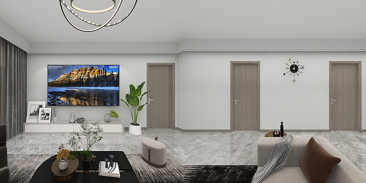 丿墨梵-金科128张先生现代简约-墨梵设计17389133216-装修设计方案