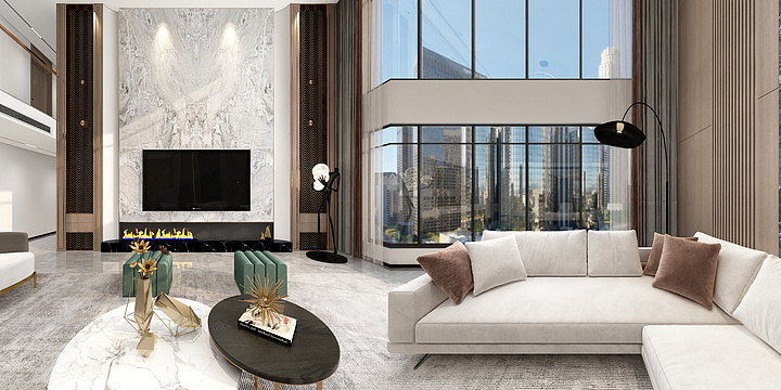 5ffji-家装--现代轻奢复式-装修设计方案