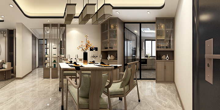 设计师张正-郡王府79#1201新中式-装修设计方案