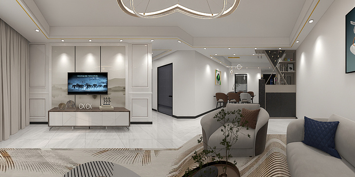 阿强-设计-龙大江南府9#1103室.dwg-装修设计方案