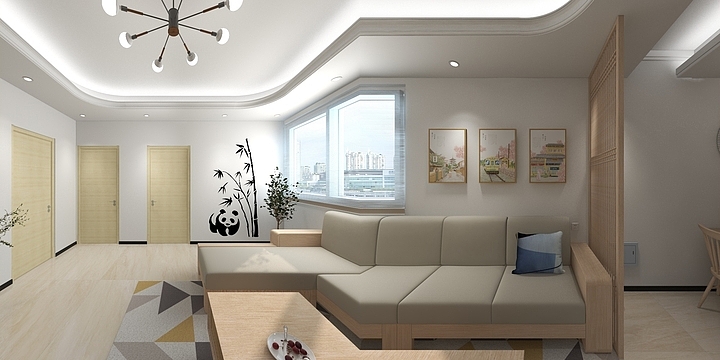 白志恩-新乐小区108平米日式-装修设计方案