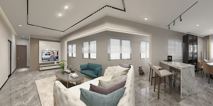 Mr刘天-瑞和园89.50㎡B户型3室2厅1卫-装修设计方案