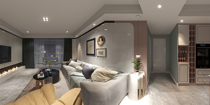 YuziDesign-现代轻奢——泉都豪庭-装修设计方案