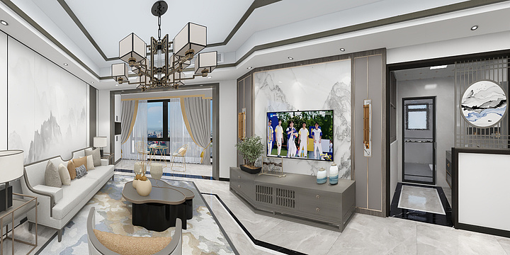 设计不只是画图-金域华府102新中式-装修设计方案