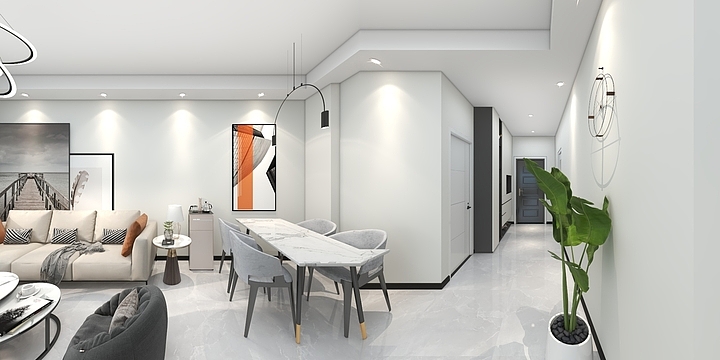 看不见的遮掩雾-世纪悦城套三单卫-装修设计方案