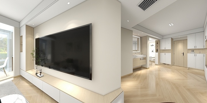 效1果图-北欧原木风-装修设计方案