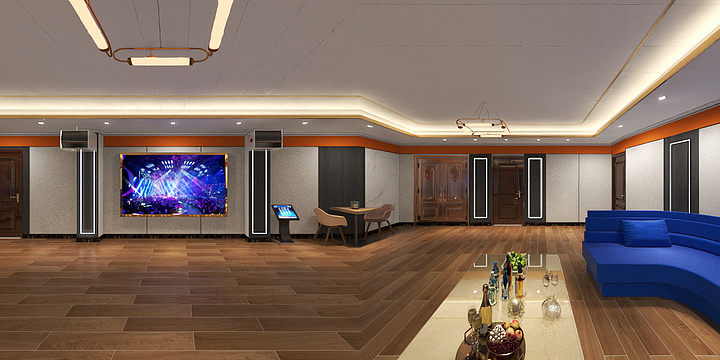 名典木饰面蜂窝板-电力大厦KTV-装修设计方案