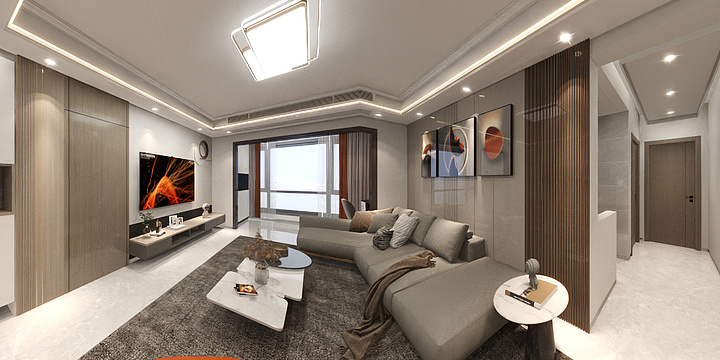 时尚创意空间设计-华西名城5-1-2006-装修设计方案