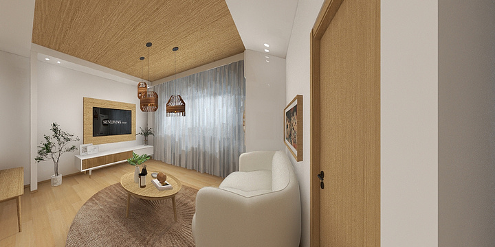 No.1yYVK-高层——原木日式-装修设计方案