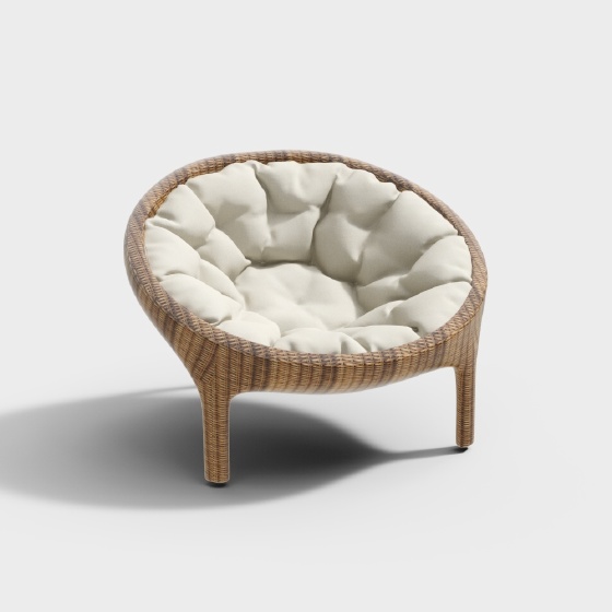 Modern Outdoor Lounge Chair,beige