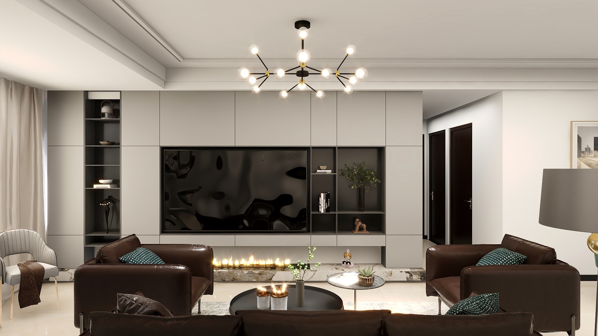 深山苦练二十年-客餐厅-装修设计方案