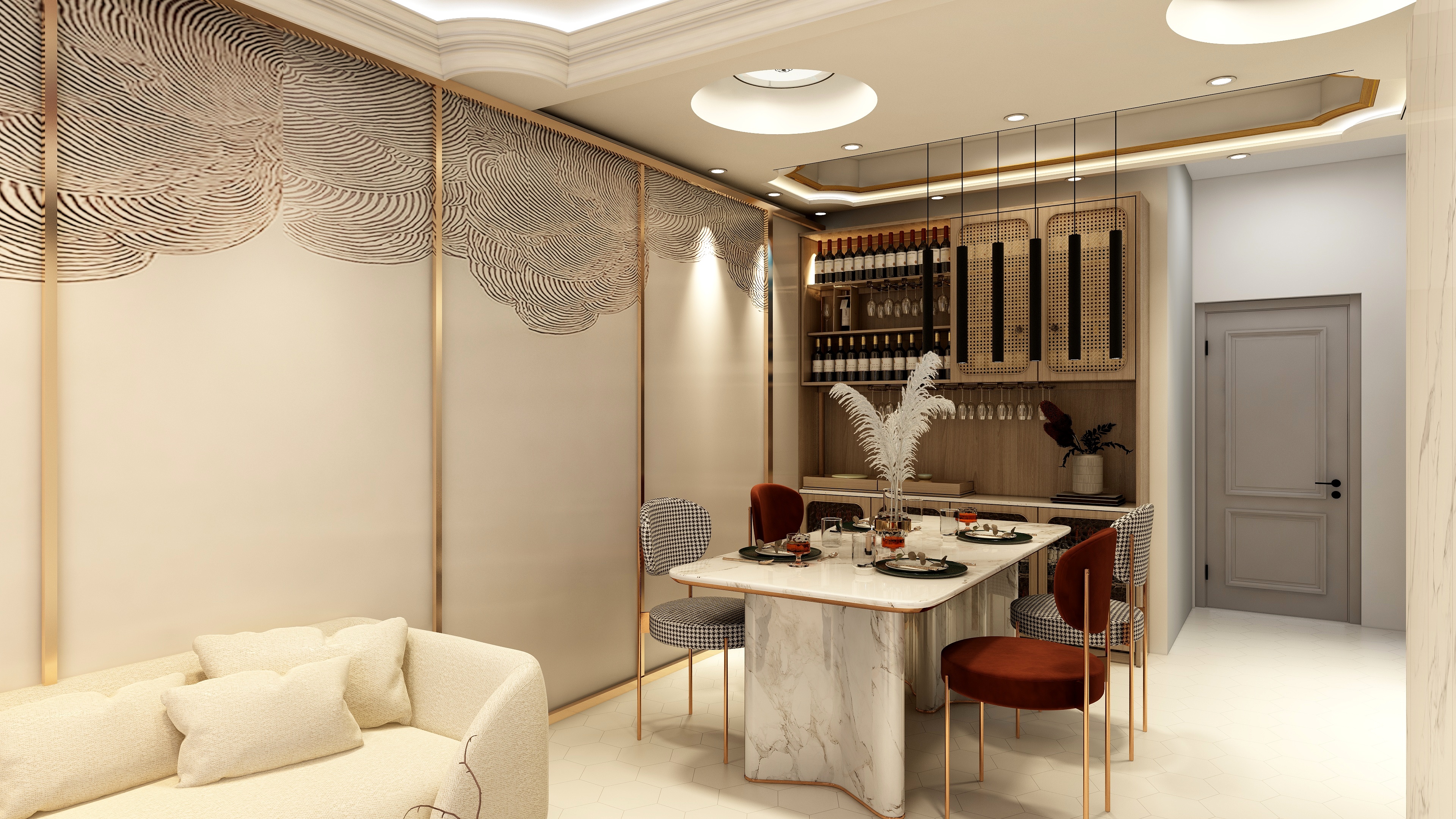 您的梦想在此已匹配到同款设计-德信海德公园83.00㎡A2’3室2厅1卫1厨-装修设计方案