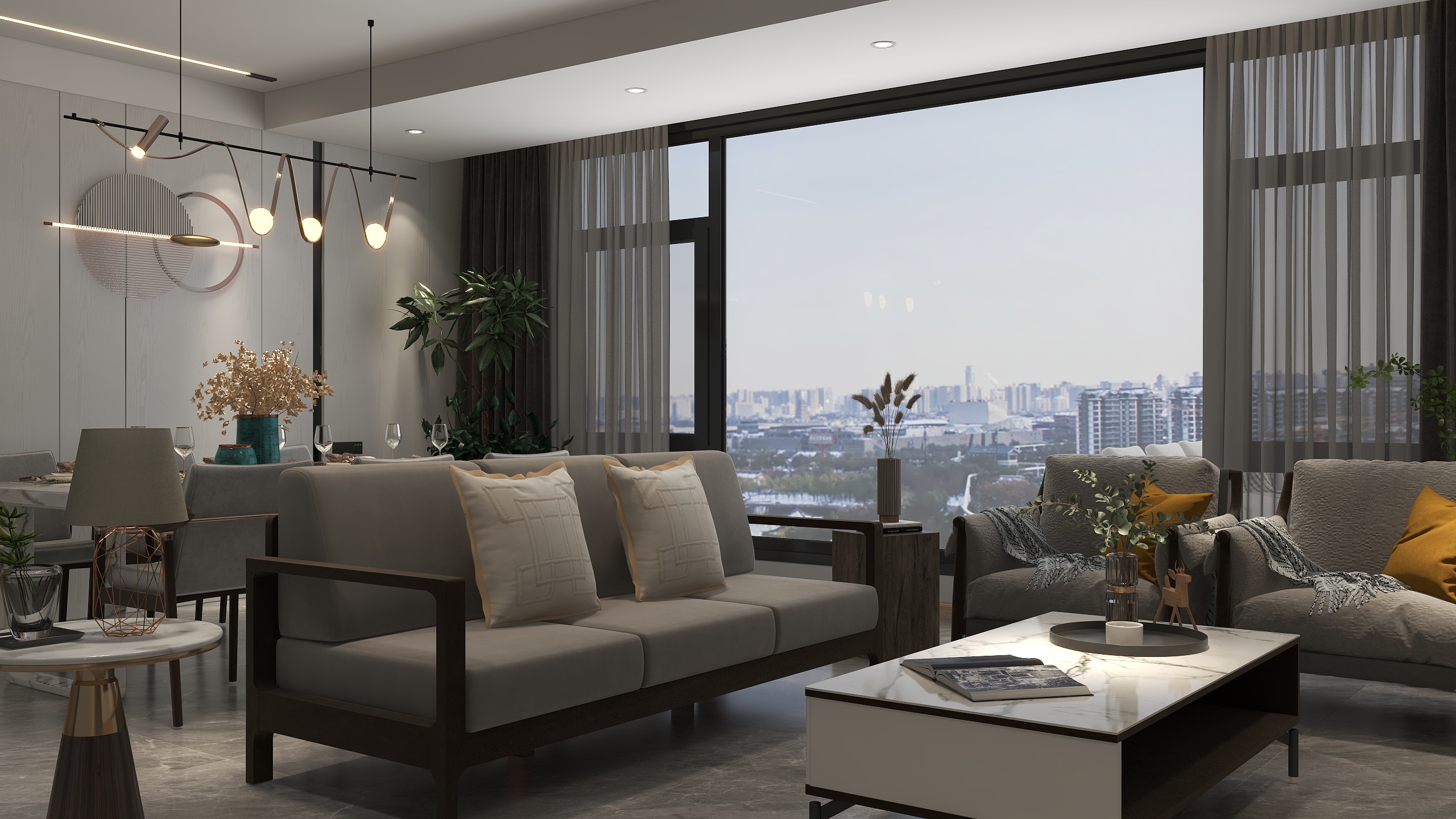 至爱装饰高端设计中心-利天下-逐光·无距-装修设计方案